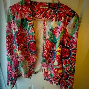 Stylish short colorful blazer